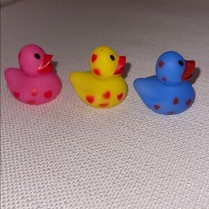 Colorful Rubber Duck Toy Set NEW